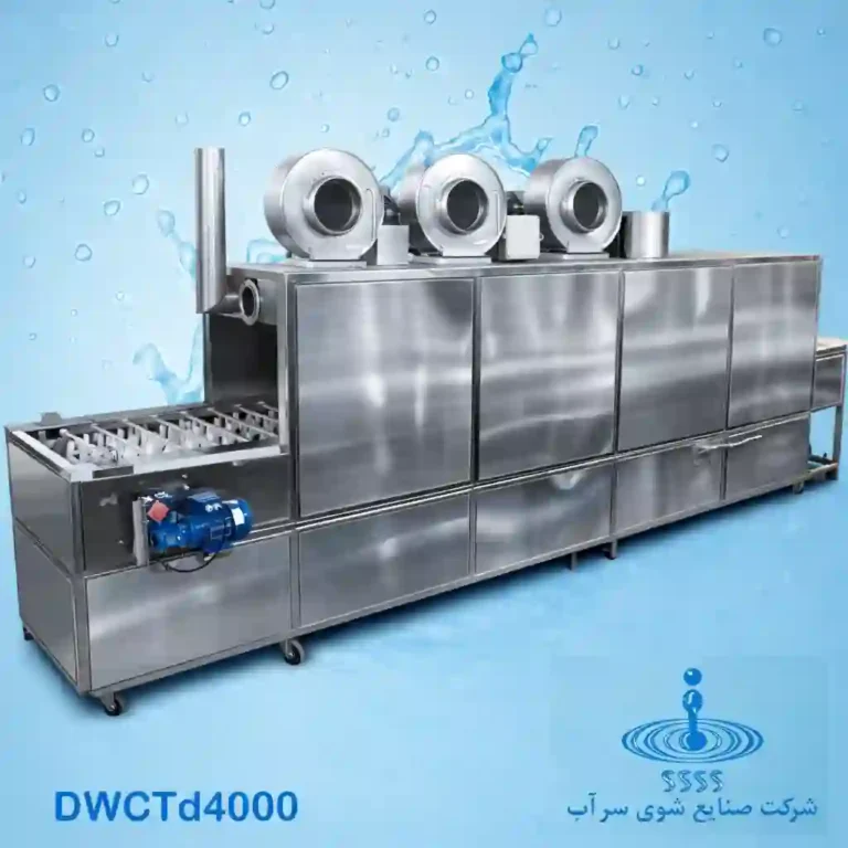 ماشین ظرفشویی صنعتی تونلی، ریلی کانوایر5متری