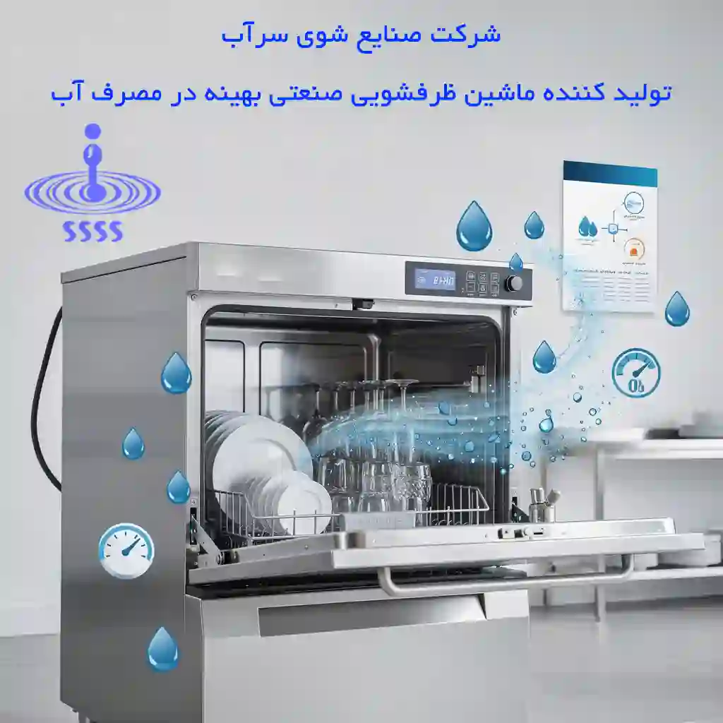صرفه جویی در آب ماشین ظرفشویی صنعتی