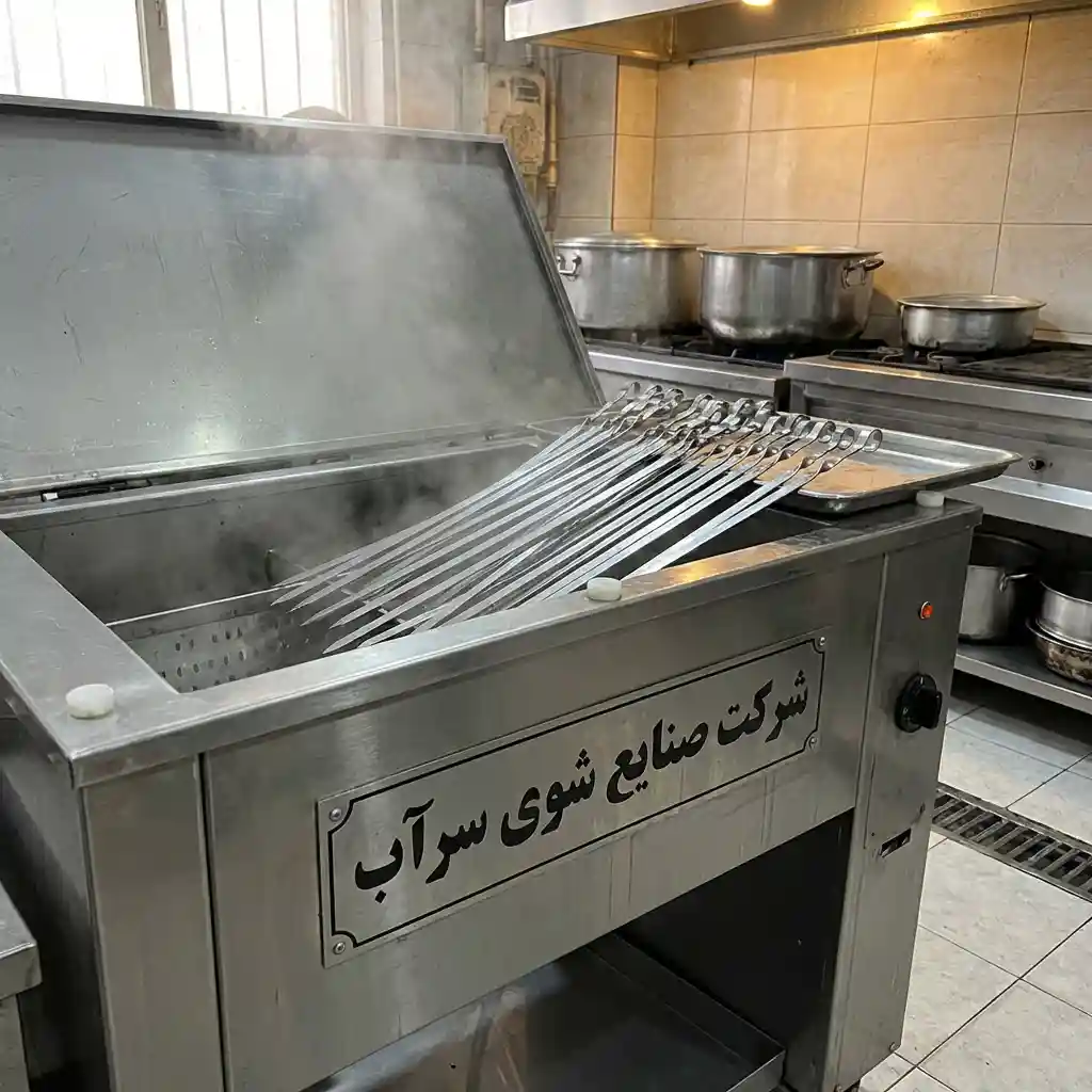 دستگاه سیخ شور صنعتی شوی سرآب