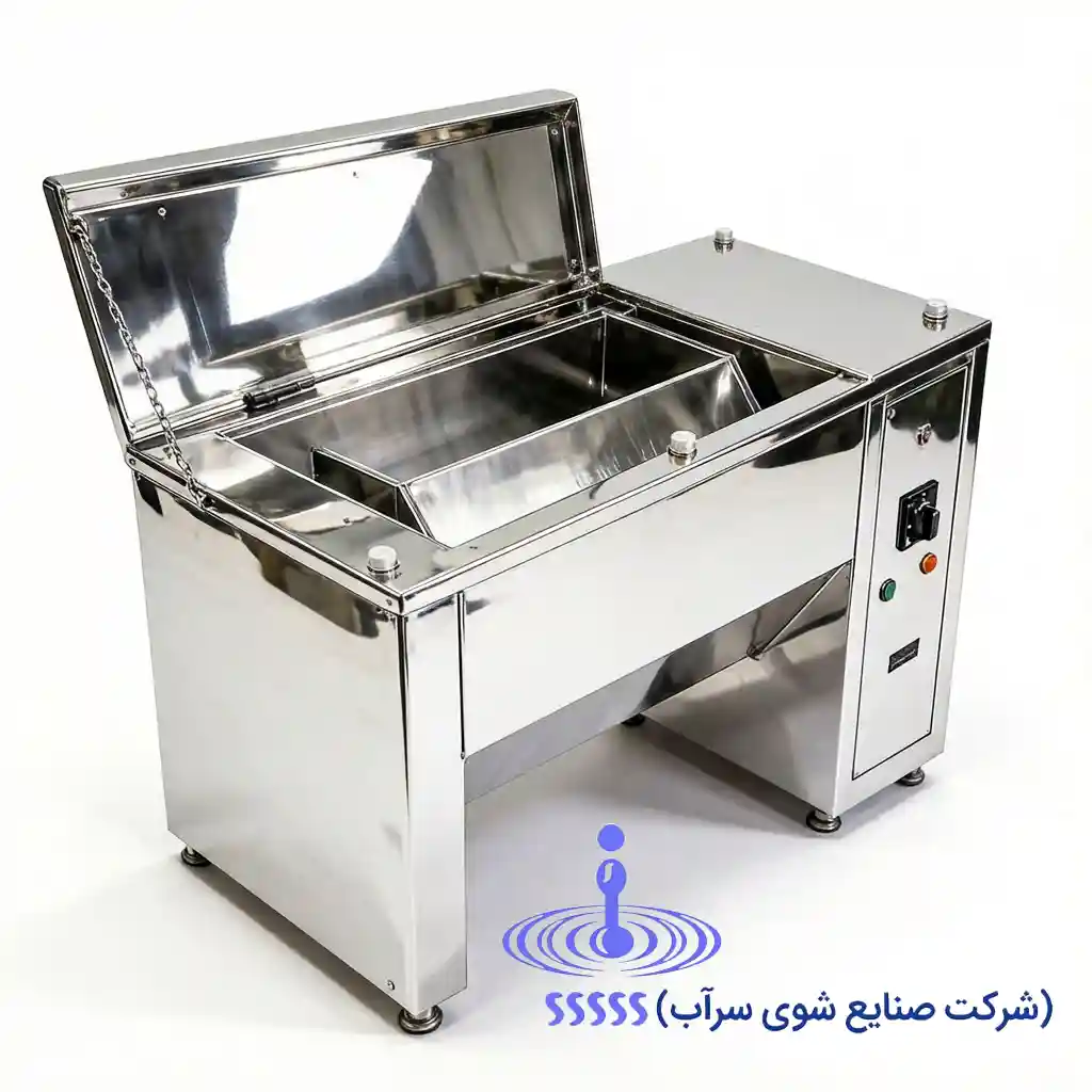 دستگاه سیخ شور صنعتی مدل ساده تخلیه دستی تمام استیل