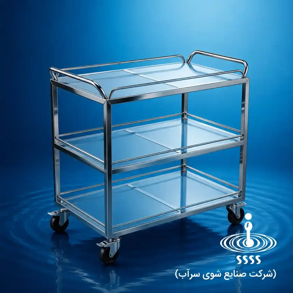 ترولی حمل ظرف استیل